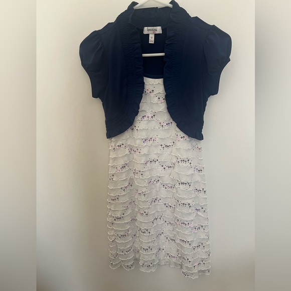 SPEECHLESS KIDS LONG DRESSY RUFFLED DRESS W/SEQUINS OF LIGHT PURPLE COLOR SZ 12 - Picture 2 of 8